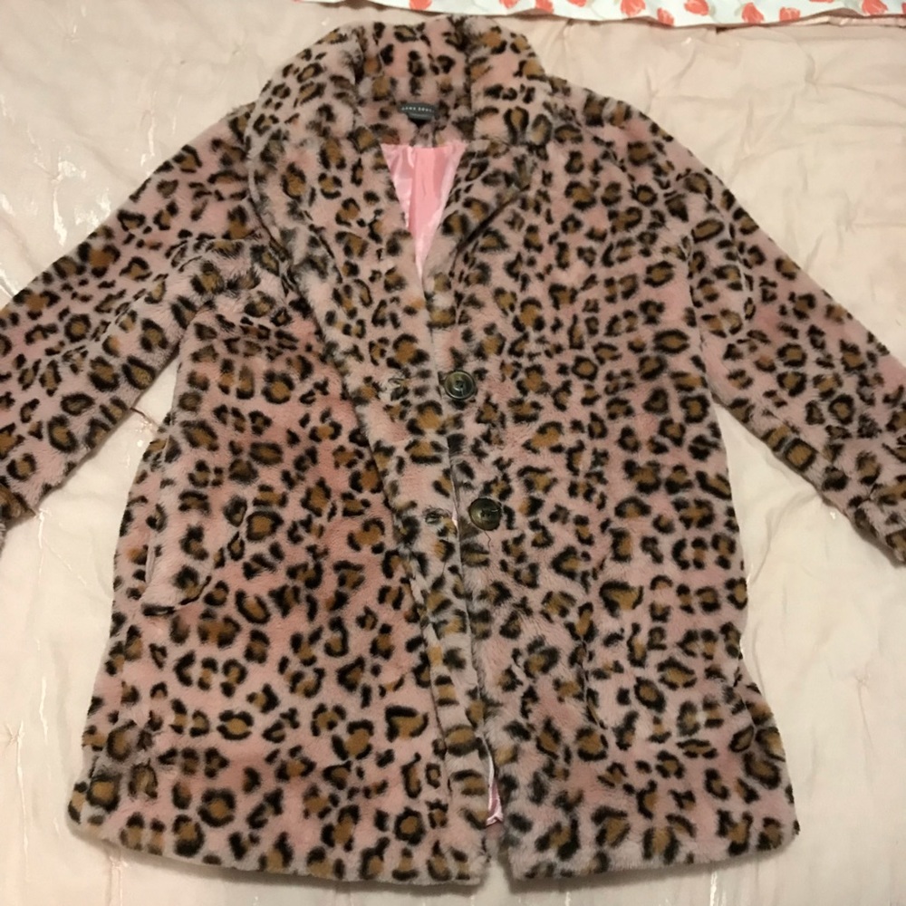 Pink Leopard Coat